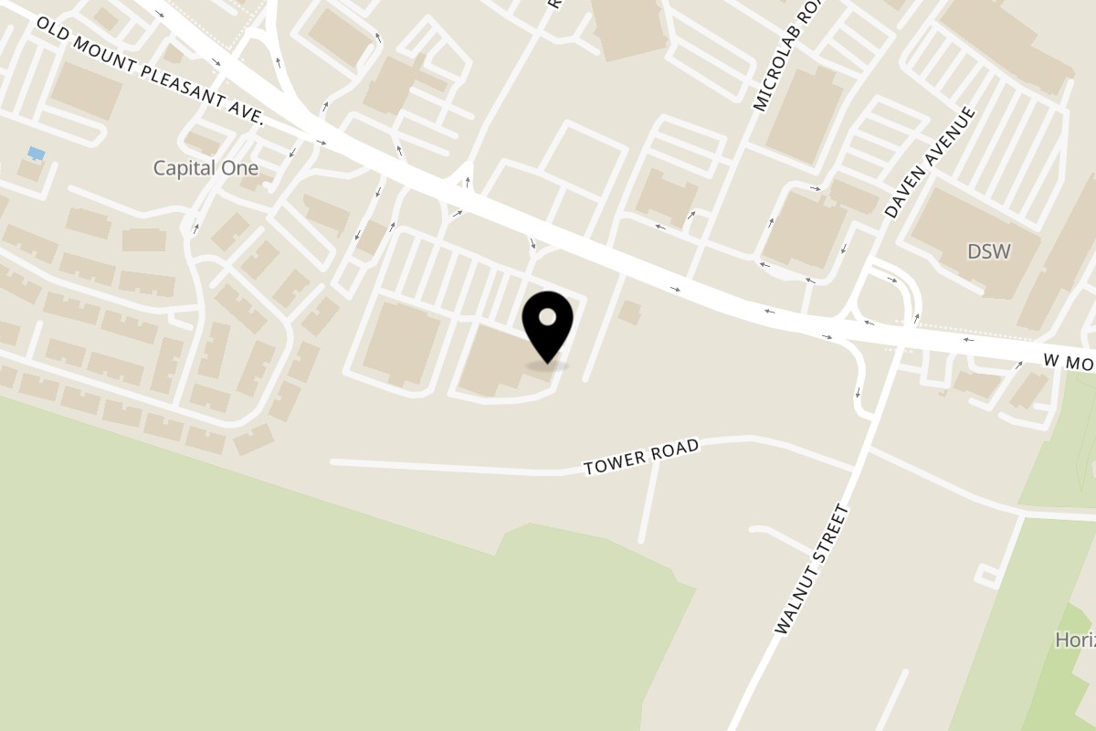Map showing the location of Cinar Restaurant Livingston on 575 W Mt Pleasant Ave in Livingston